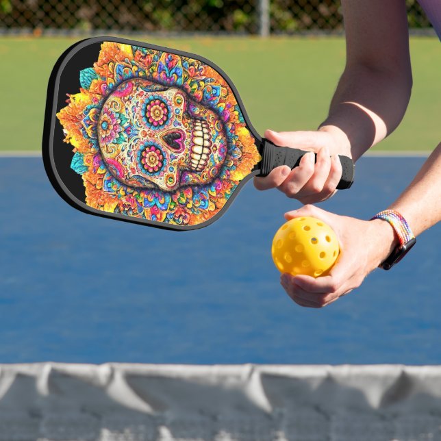 Raquette De Pickleball Jour du crâne de sucre mort (Insitu)