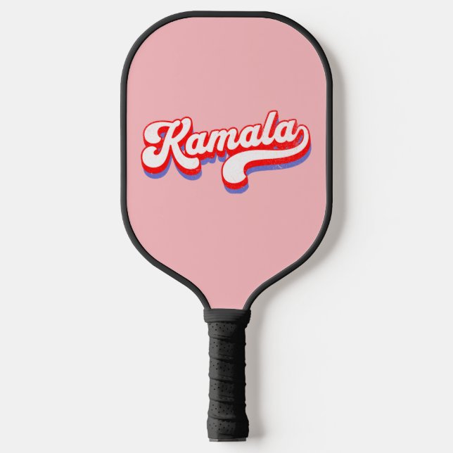 Raquette De Pickleball Kamala Harris 2024 Cute Election 2024 Hot Pink (Recto)