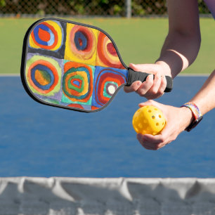 Raquette De Pickleball Kandinsky - Carrés aux cercles concentrés