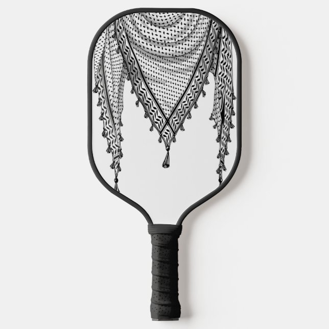 Raquette De Pickleball Keffiyeh Écharpe palestinienne tissu traditionnel (Recto)