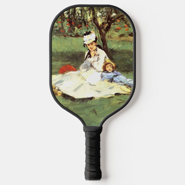 Raquette De Pickleball La famille Monet dans son jardin Edouard Manet (Recto)