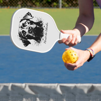 Raquette De Pickleball Labrador Splash Art Black