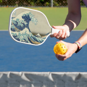 Raquette De Pickleball L'art japonais vintage, La Grande Vague par Hokusa
