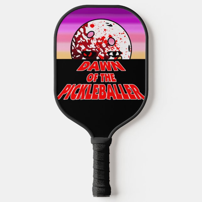 Raquette De Pickleball L'aube du Pickleballer Halloween Horreur Zombie (Recto)
