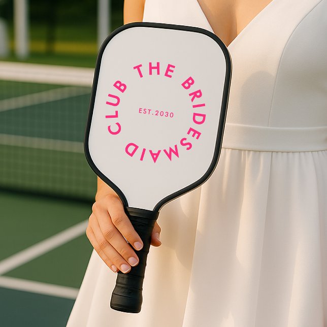 Raquette De Pickleball Le Bridesmaid Club Bachelorette (Créateur téléchargé)