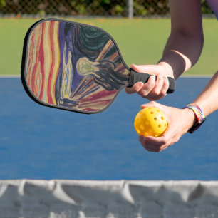 Raquette De Pickleball Le Cri d'Edvard Munch, Expressionnisme Vintage