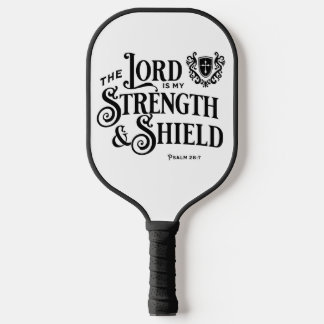 Raquette De Pickleball Le Seigneur est ma Force & Royauté Bouclier
