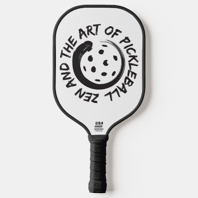 Raquette De Pickleball Le zen et l'art de la pagaie de Pickleball (Verso)