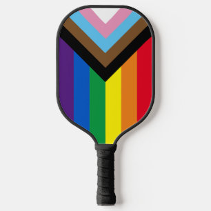 Raquette De Pickleball Lgbtq arc-en-ciel diversité drapeau gay pride