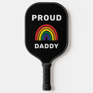 Raquette De Pickleball LGBTQ Fier papa Gay pride Rainbow Fête des pères