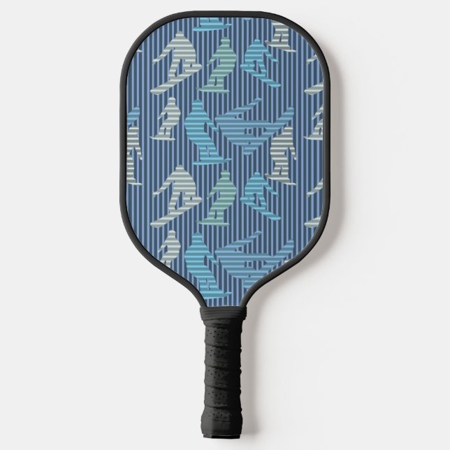 Raquette De Pickleball Lignes de snowboard (Verso)