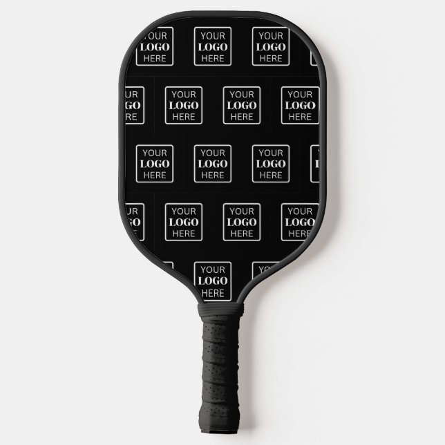 Raquette De Pickleball Logo d'entreprise ici élégant (Verso)