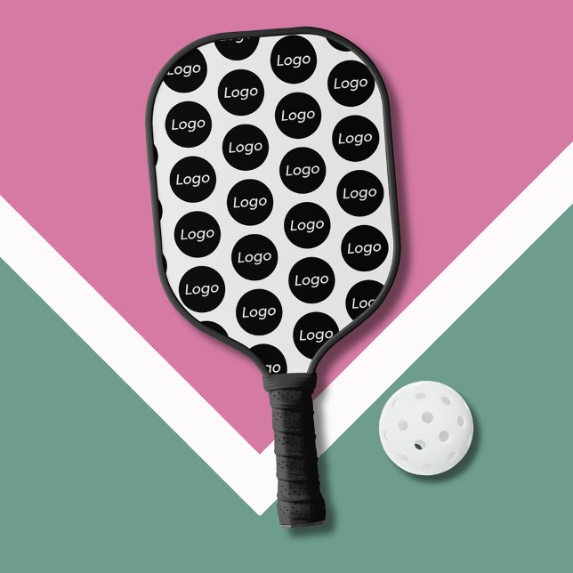 Raquette De Pickleball Logo d'entreprise simple promotionnel (Logo business logo white pickleball paddle)