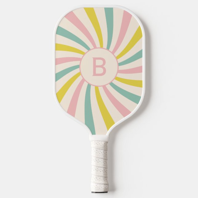 Raquette De Pickleball 'Lollypop Vibes', retro personnalisé (Recto)