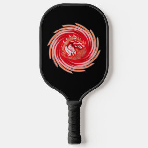 Raquette De Pickleball Loup sauvage Whirling pagaie à pickleball noir
