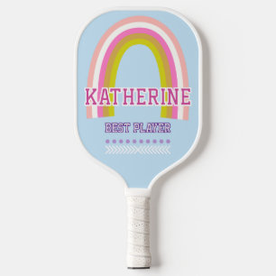 Raquette De Pickleball Lumière arc-en-ciel bleu