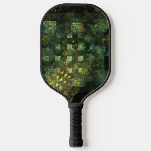 Raquette De Pickleball Lumières dans la ville Art Abstrait