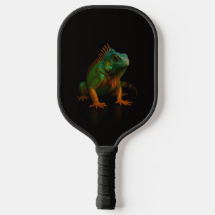 Raquette de Pickleball Luxe Noir 4, Iguane Vert