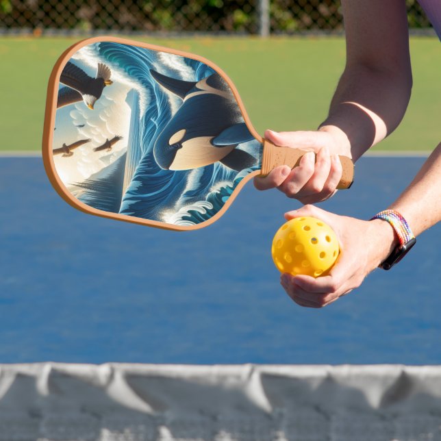 Raquette De Pickleball Majestic Orca : Ocean Symphony (Insitu)