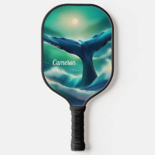 Raquette De Pickleball Majestic Whale Tail bleu et blanc Monogramme