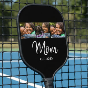 Raquette De Pickleball Maman a établi un script moderne gras noir 3 Photo
