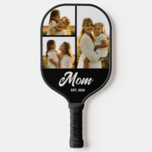Raquette De Pickleball Maman a établi un script noir 3 Photo