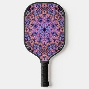 Raquette De Pickleball Mandala kaléidoscopique extraterrestre complexe po