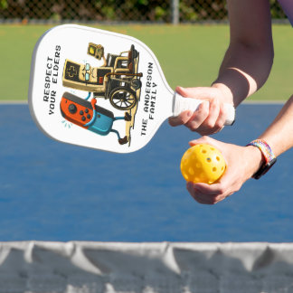 Raquette De Pickleball Manette de jeu rétro drôle de contrôle de jeu Resp
