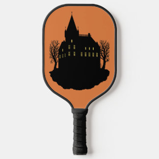 Raquette De Pickleball Manoir sinistre en silhouette
