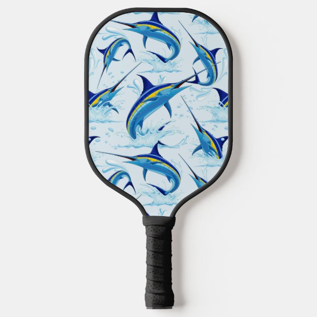 Raquette De Pickleball Marlin Bleu Jaillissant de l'Océan (Recto)