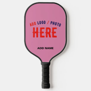 RAQUETTE DE PICKLEBALL MARQUE VÉRIFIÉE ROSE CHAUD CUTE PERSONNALISÉE MODE