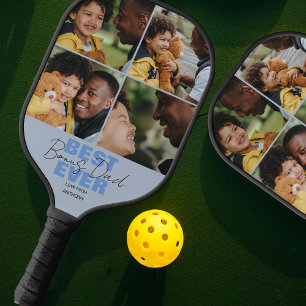 Raquette De Pickleball Meilleur Bonus Papa de tous les temps Collage ph