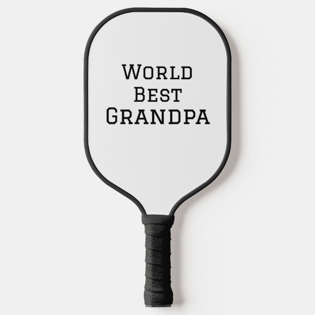 Raquette De Pickleball Meilleur grand-père ajouter nom texte sport texte  (Recto)