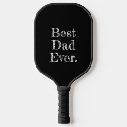 Raquette De Pickleball Meilleur Papa Jamais Typographie Dessinée à la Mai