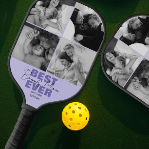 Raquette De Pickleball Meilleure Maman de Bonus Moderne   Collage de Phot