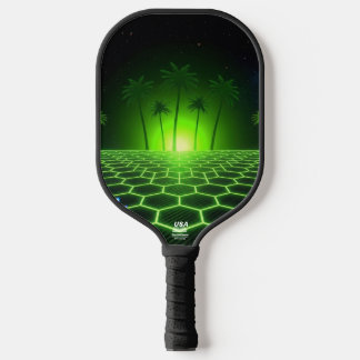 Raquette De Pickleball Midnight Arcade Neon Lime Green Professional