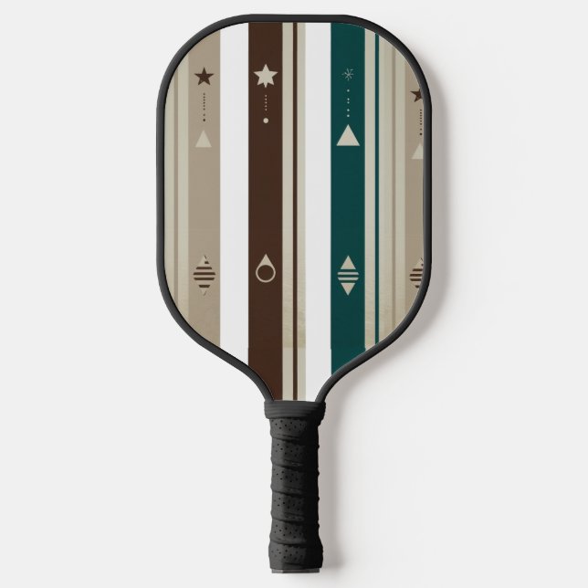 Raquette De Pickleball Modern Celestial Triple Vertical Stripe Pickleball (Recto)