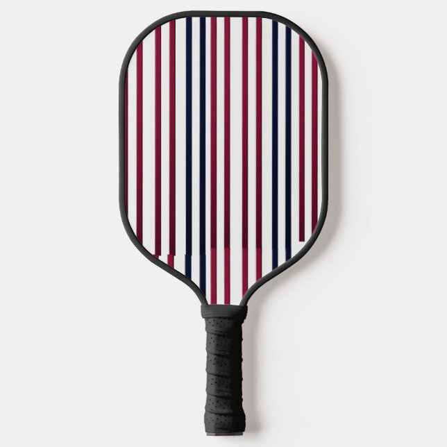 Raquette De Pickleball Modern Fire & Triple Stripe Bold Minimalist Pickle (Recto)