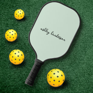 Raquette De Pickleball Moderne Ajouter votre nom complet Monogramme sur V
