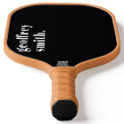 Moderne Minimal Tout Noir Nom Personnalisé