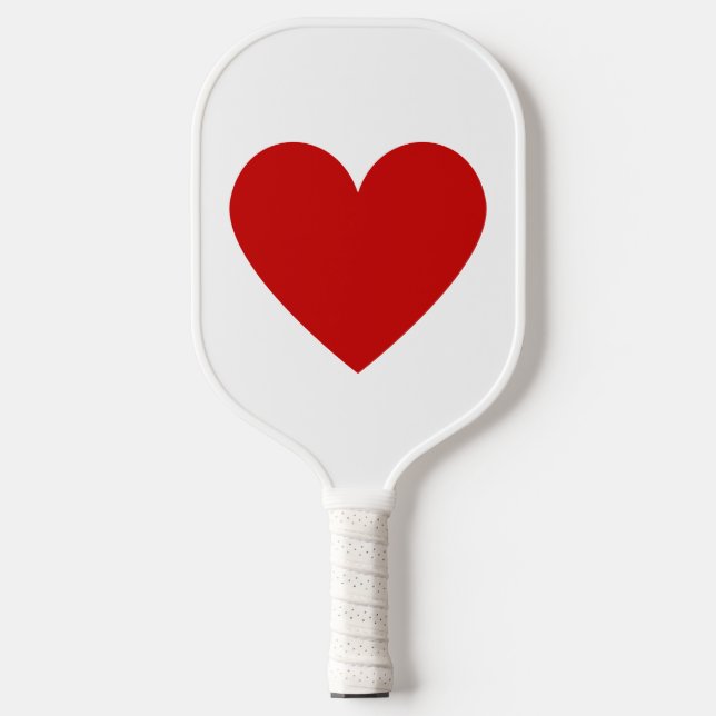 Raquette De Pickleball Moderne Simple Red Heart Love Classic Stripe (Recto)