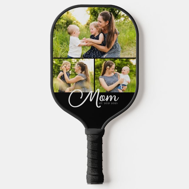 Raquette De Pickleball Mom Established Modern Script 3 Photo  (Recto)