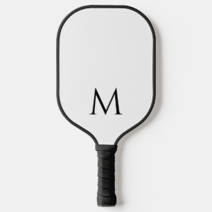 Raquette De Pickleball Mono gram Elegant noir et blanc Modèle deux côtés