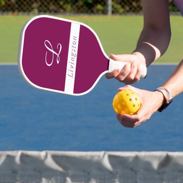 Raquette De Pickleball Monogramme avec nom Pickleball Paddle (Insitu)