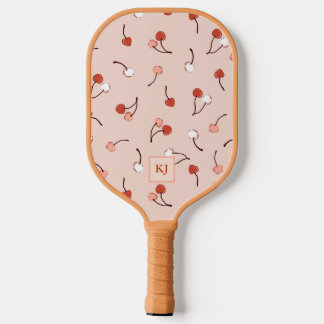 Raquette de Pickleball Monogramme Cerise sur le Gâ