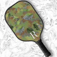 monogramme classique Cadeau camo feuille pour papa