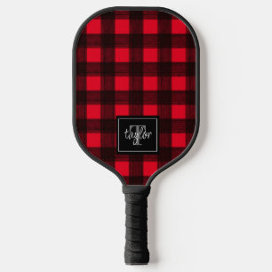 Raquette De Pickleball Monogramme de contrôle de la présence de bisons ro