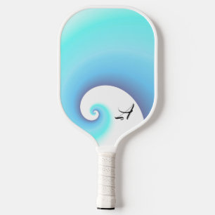Raquette De Pickleball Monogramme de la vague océanique Pickleball Paddle