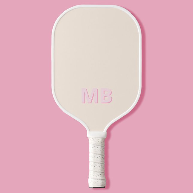Raquette De Pickleball Monogramme initial moderne simple (Créateur téléchargé)