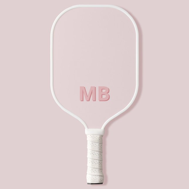 Raquette De Pickleball Monogramme initial moderne simple (Créateur téléchargé)